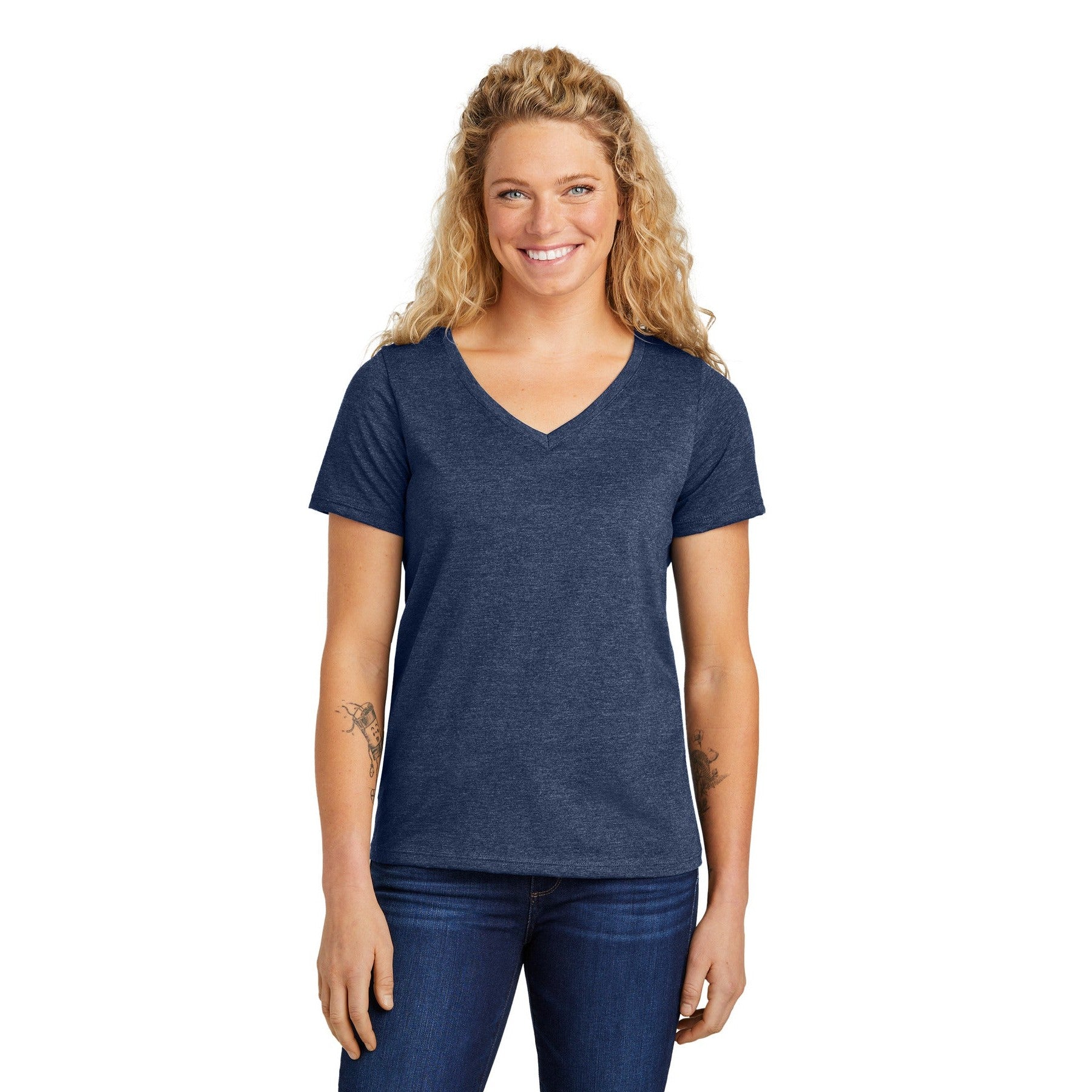 Volunteer Knitwear-Volunteer Knitwear™ Women's Daily V-Neck Tee LVL45V-MedTech-4