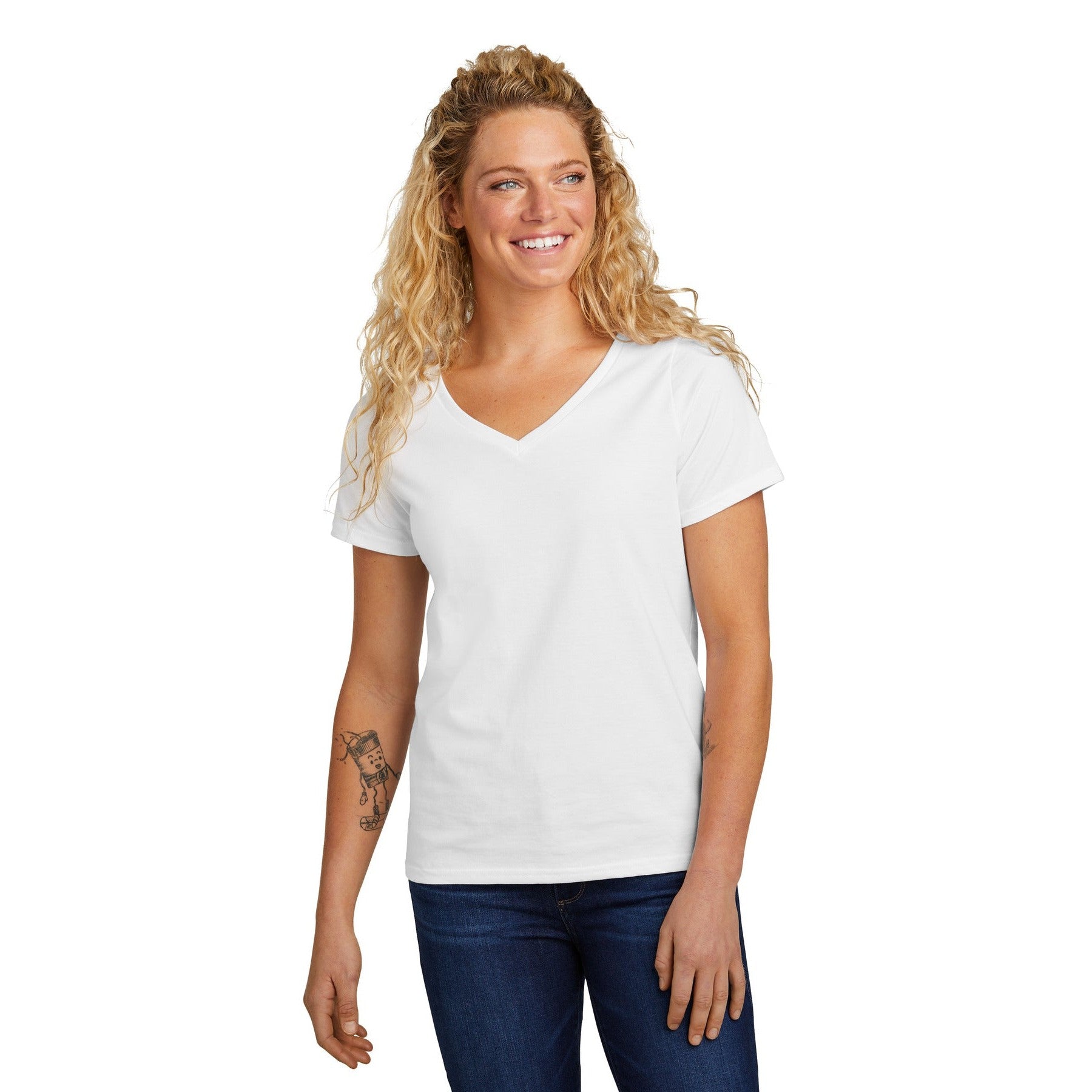 Volunteer Knitwear-Volunteer Knitwear™ Women's Daily V-Neck Tee LVL45V-MedTech-5