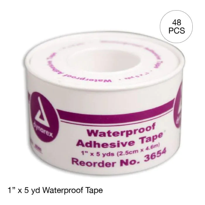 Kemp USA-Waterproof First Aid Tape in Case 1" x 5 yd Case of 48-MedTech-1
