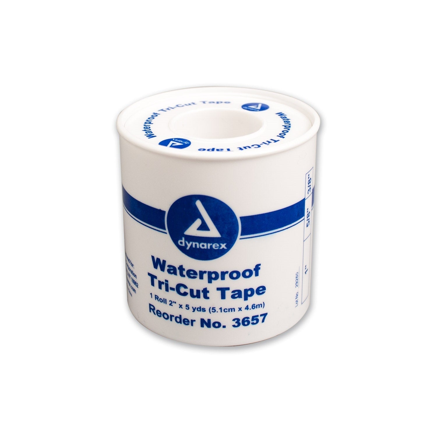 Dynarex-Waterproof Tri-Cut Tape, 2" x 5yds-MedTech-1