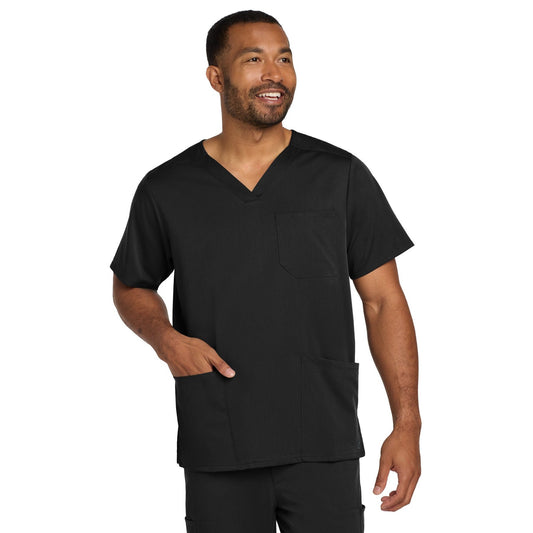 Wink-Wink® Men's Premiere Flex™ V-Neck Top WW5068-MedTech-1