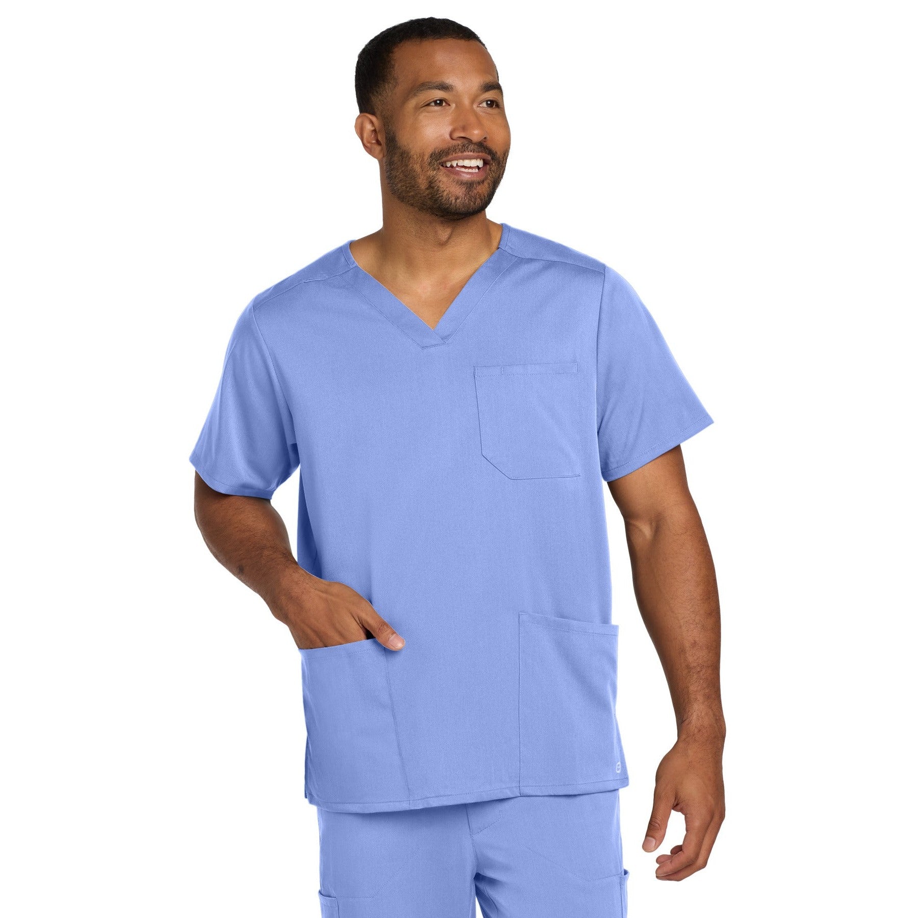 Wink-Wink® Men's Premiere Flex™ V-Neck Top WW5068-MedTech-2