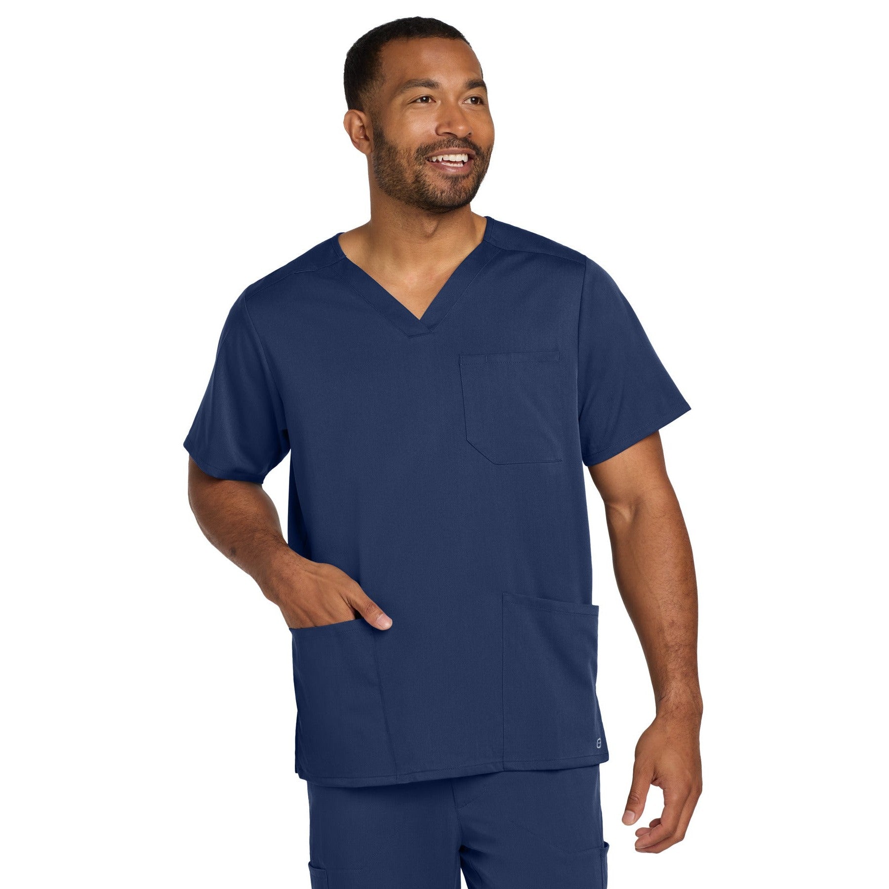 Wink-Wink® Men's Premiere Flex™ V-Neck Top WW5068-MedTech-3