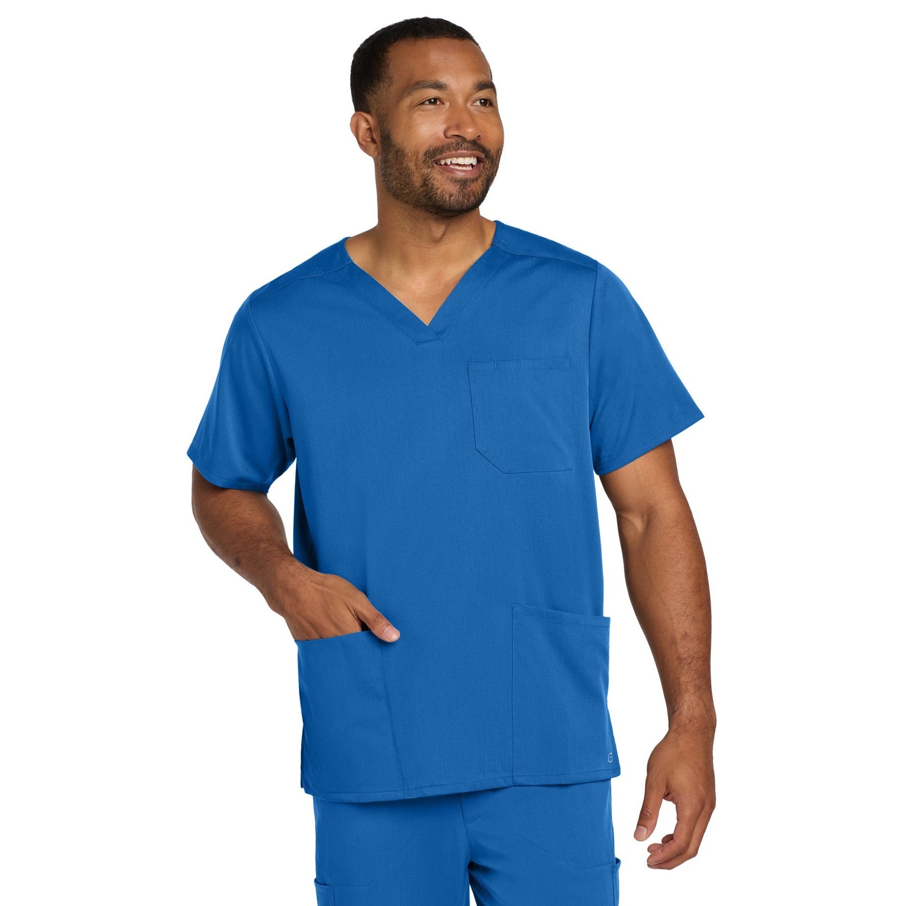 Wink-Wink® Men's Premiere Flex™ V-Neck Top WW5068-MedTech-5