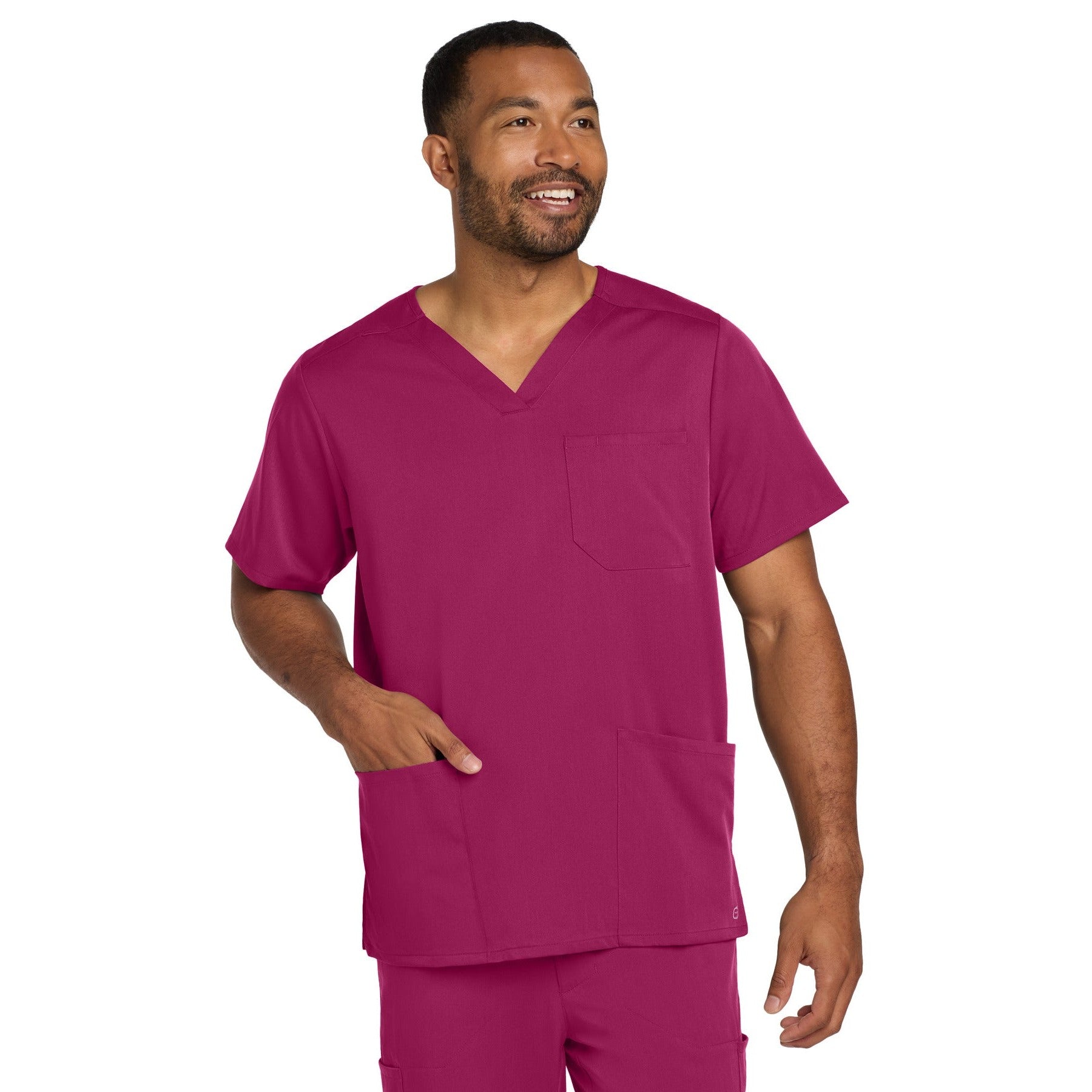 Wink-Wink® Men's Premiere Flex™ V-Neck Top WW5068-MedTech-8