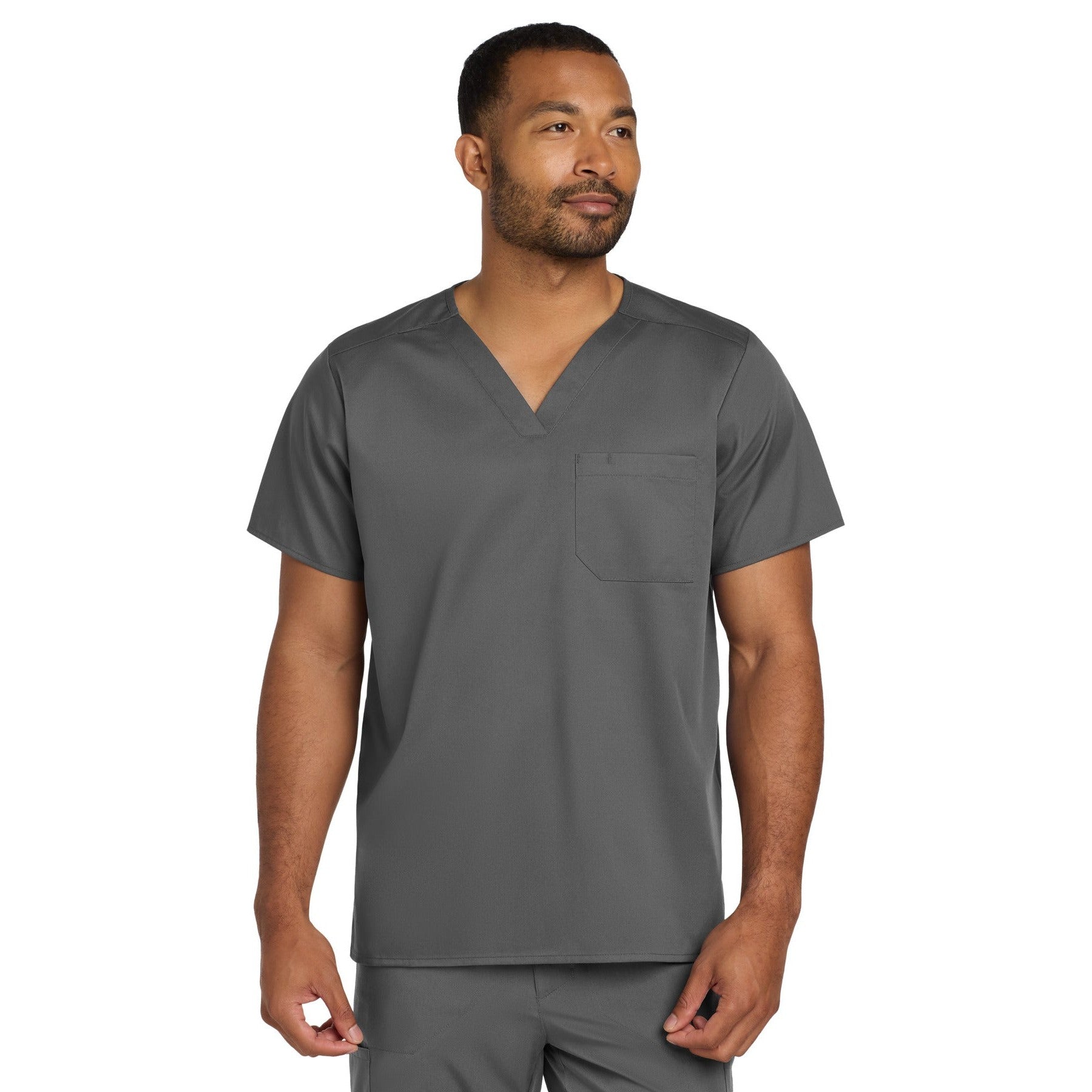 Wink-Wink® Unisex WorkFlex Chest Pocket V-Neck Top WW3160-MedTech-4