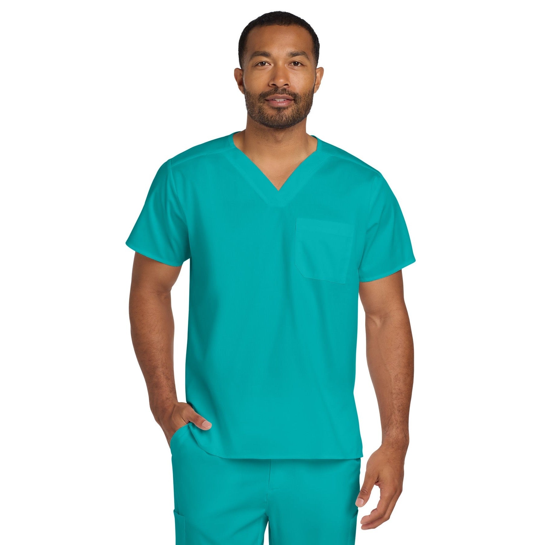 Wink-Wink® Unisex WorkFlex Chest Pocket V-Neck Top WW3160-MedTech-6