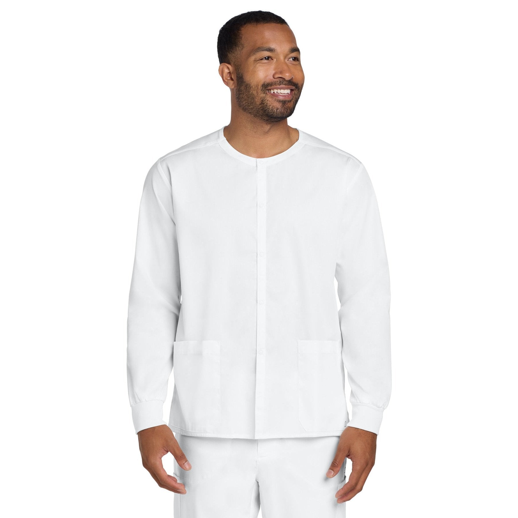 Wink-Wink® Unisex WorkFlex Snap-Front Scrub Jacket WW3080-MedTech-7