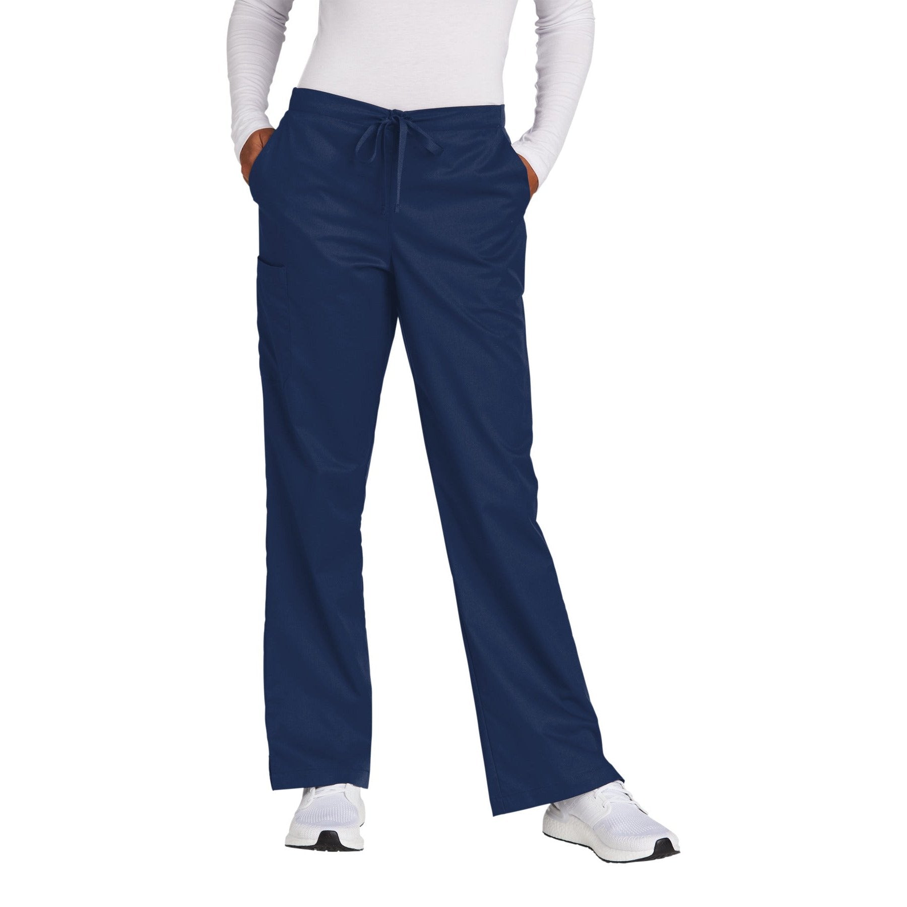 Wink-Wink® Women's Petite WorkFlex Flare Leg Cargo Pant WW4750P-MedTech-3