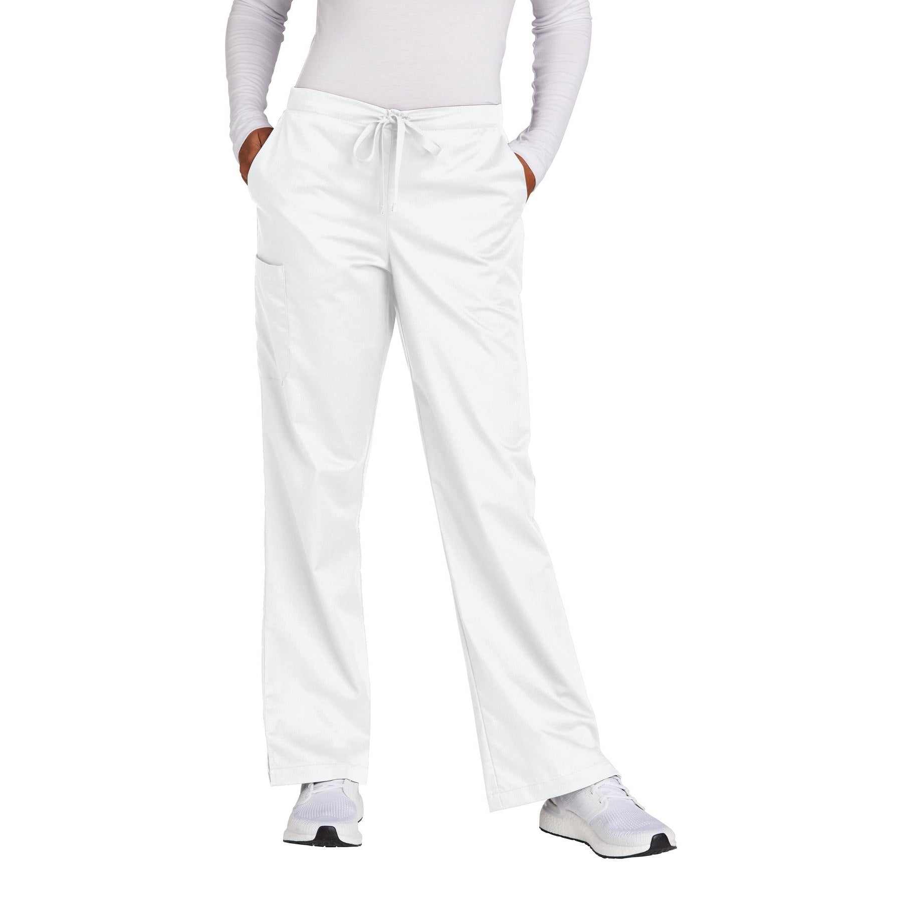 Wink-Wink® Women's Petite WorkFlex Flare Leg Cargo Pant WW4750P-MedTech-7