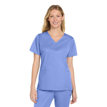 Wink-Wink® Women's WorkFlex™ Mock Wrap Top WW4760-MedTech-2