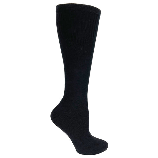 Prestige Medical-Womens Ultrasoft Cotton Compression Socks Black-MedTech-1