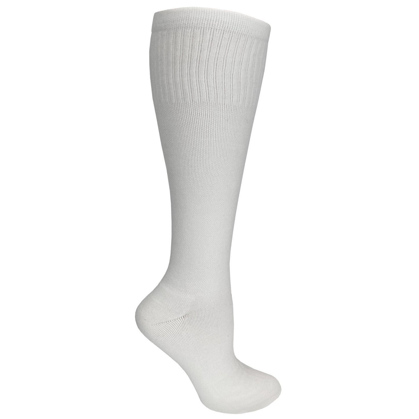 Prestige Medical-Womens Ultrasoft Cotton Compression Socks White-MedTech-2