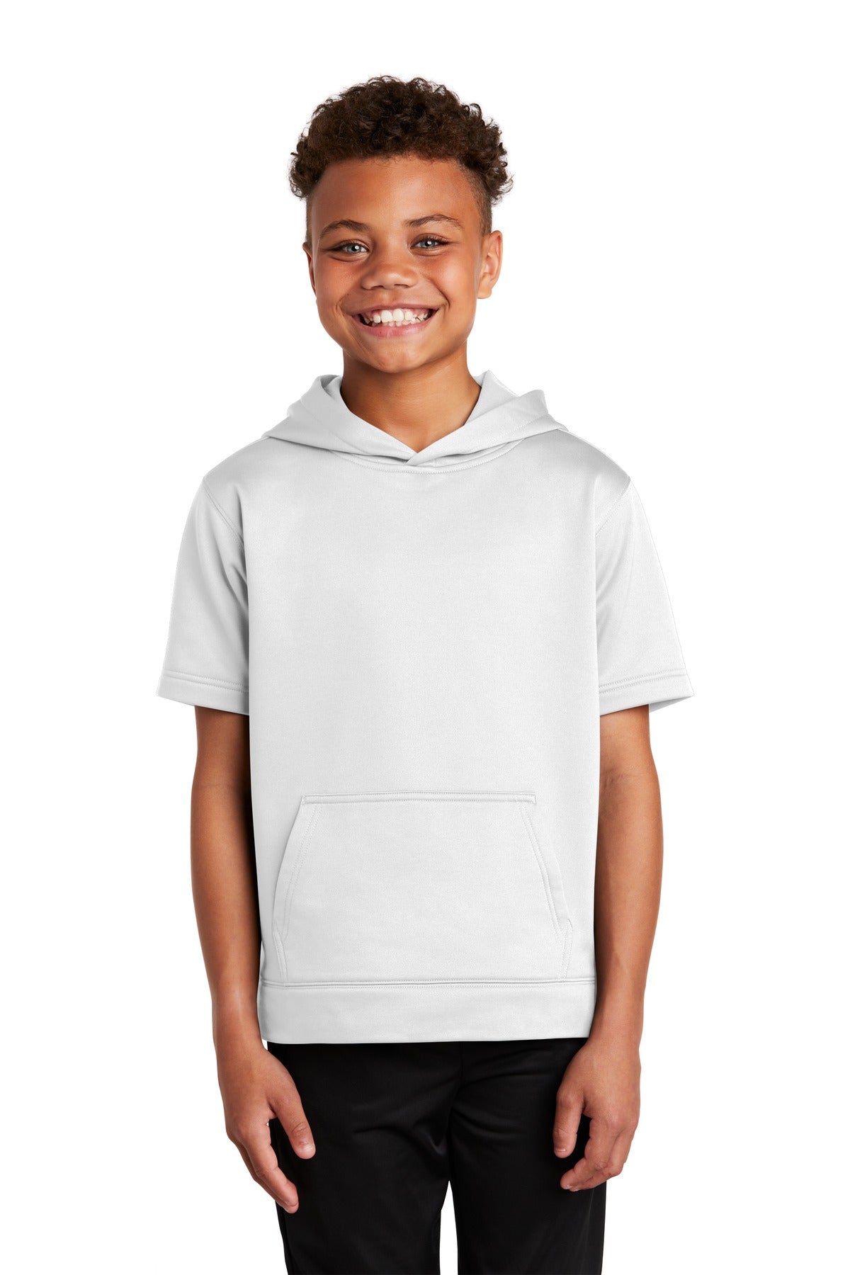 Sport-Tek- Sport-Tek ® Youth Sport-Wick ® Fleece Short Sleeve Hooded Pullover. YST251-Medtech- 6