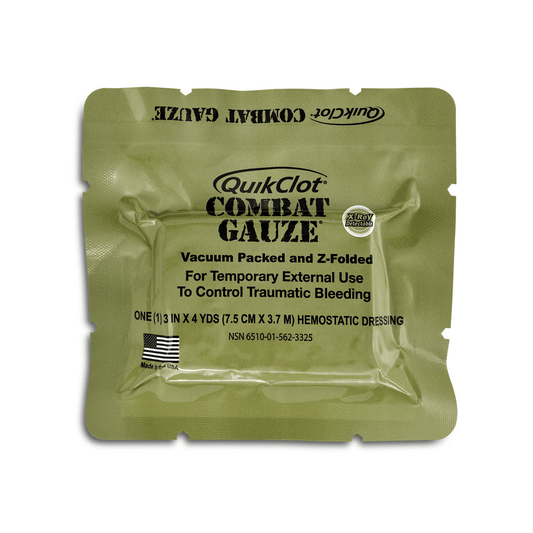 Z-Medica-Z-Medica® QuikClot® Combat Gauze™, Z-Fold, X-Ray, 3" x 4yd-MedTech-1