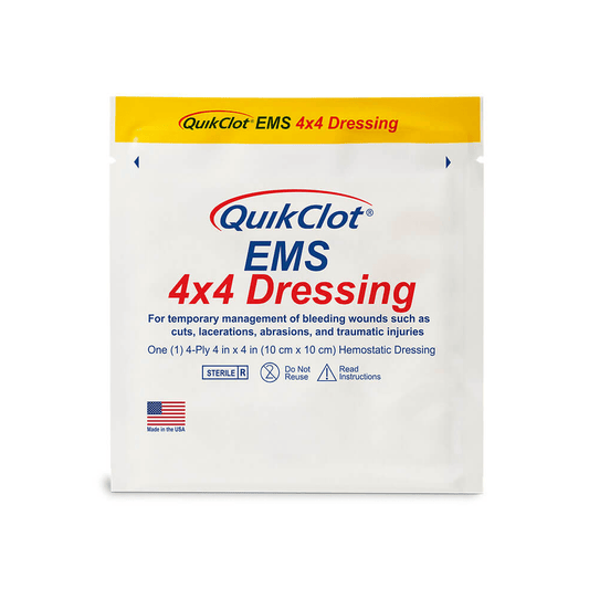 Z-Medica-Z-Medica® QuikClot® EMS Dressing, 4” x 4”-MedTech-1