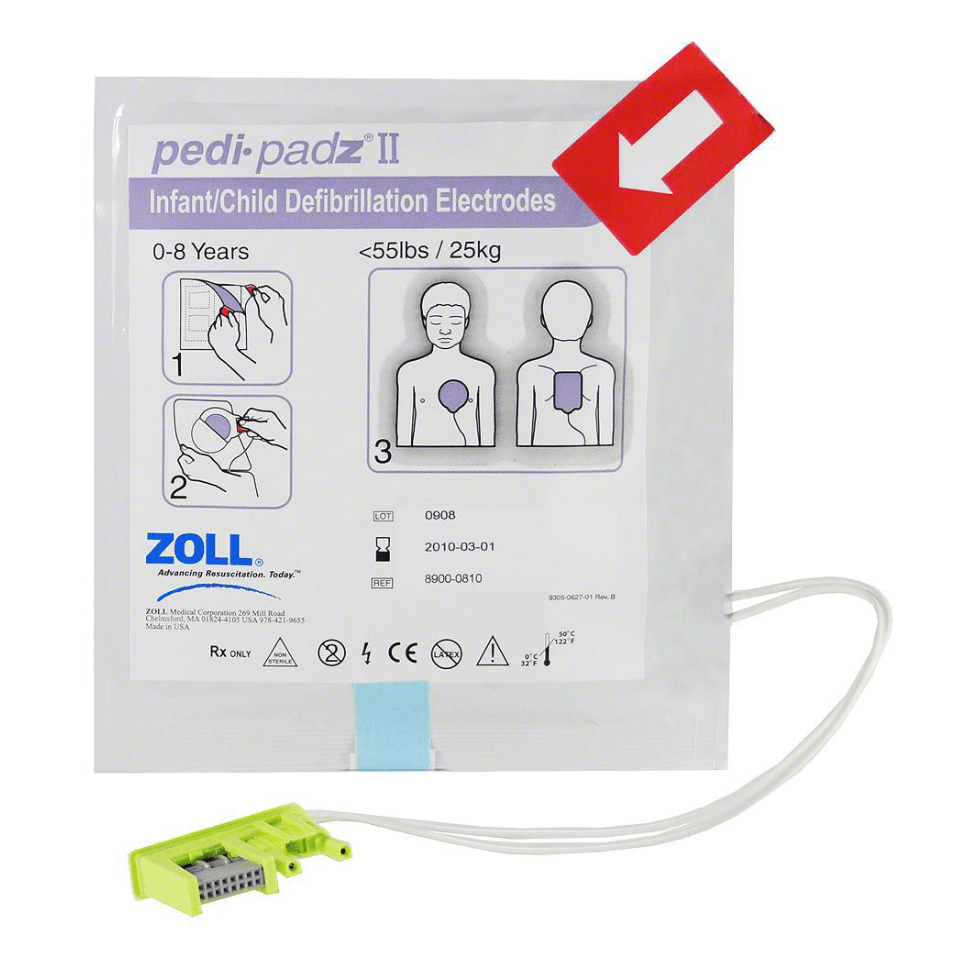 ZOLL-ZOLL® Pedi-Padz® II Pediatric Electrode Pads 1 Pair-MedTech-1