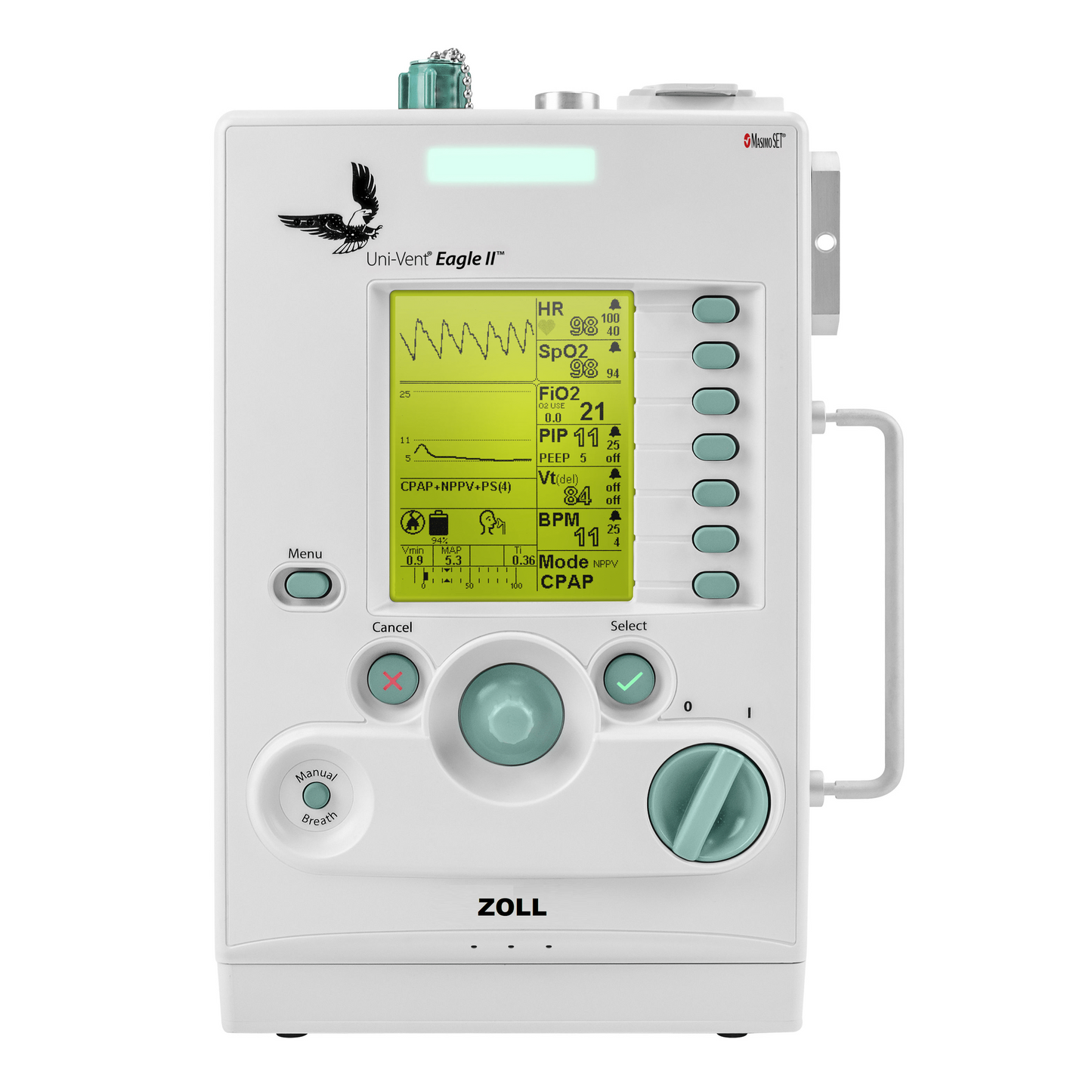 ZOLL / Impact-ZOLL Unit-Vent® Eagle II™ Portable Ventilator, Recertified-MedTech-1