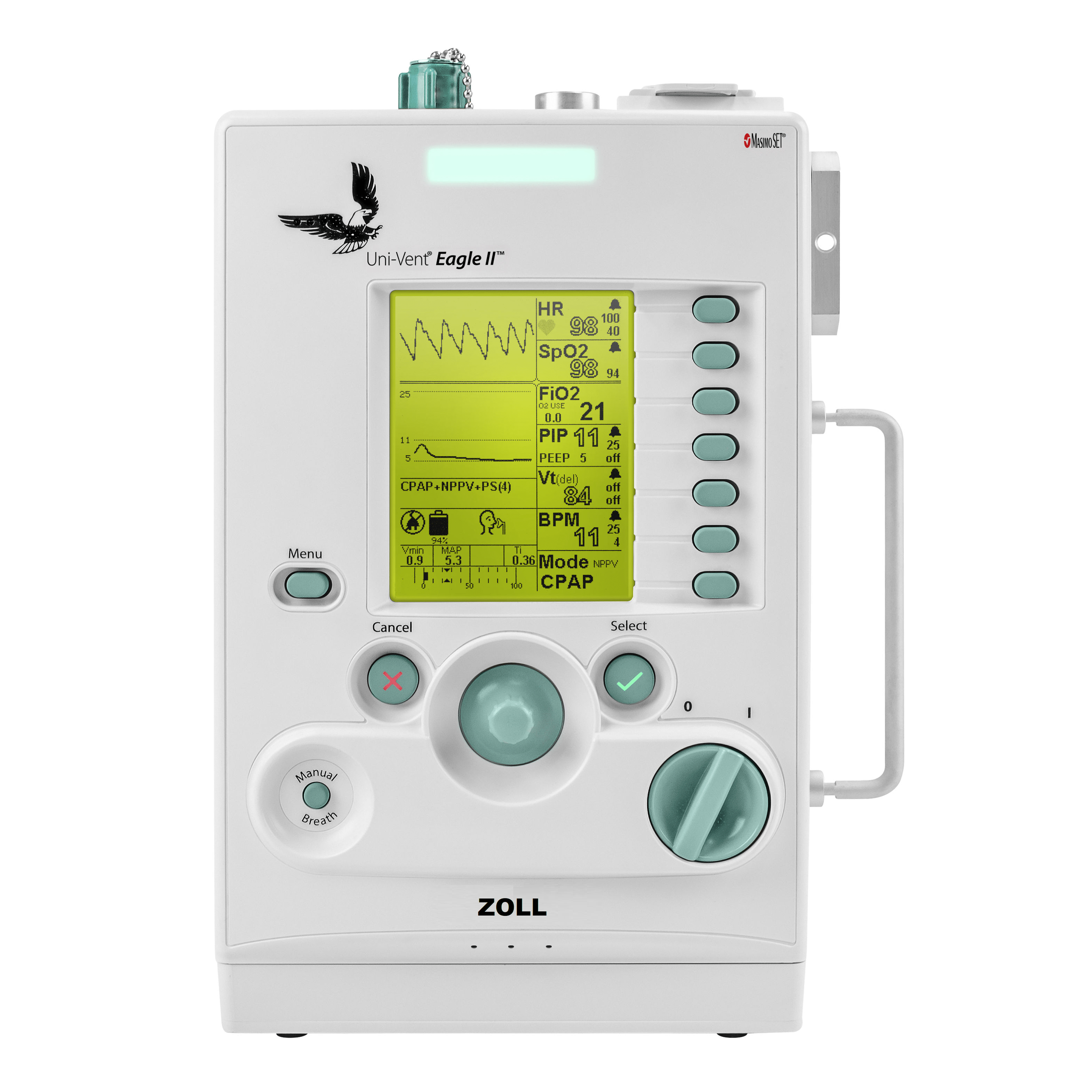 ZOLL / Impact-ZOLL Unit-Vent® Eagle II™ Portable Ventilator, Recertified-MedTech-1