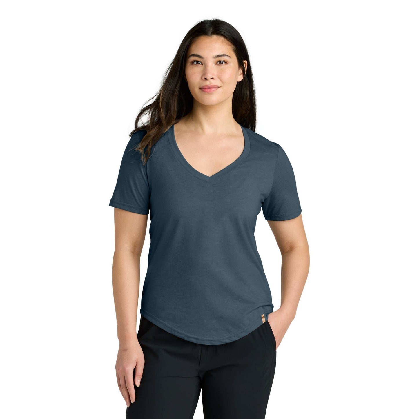 tentree-tentree® Women's TreeBlend V-Neck T-Shirt TTCW5646-MedTech-3