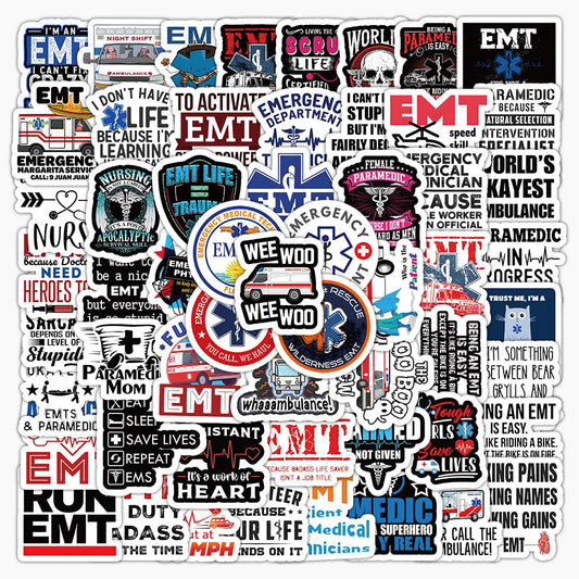MedTech- 100 EMT Stickers-Medtech- 1