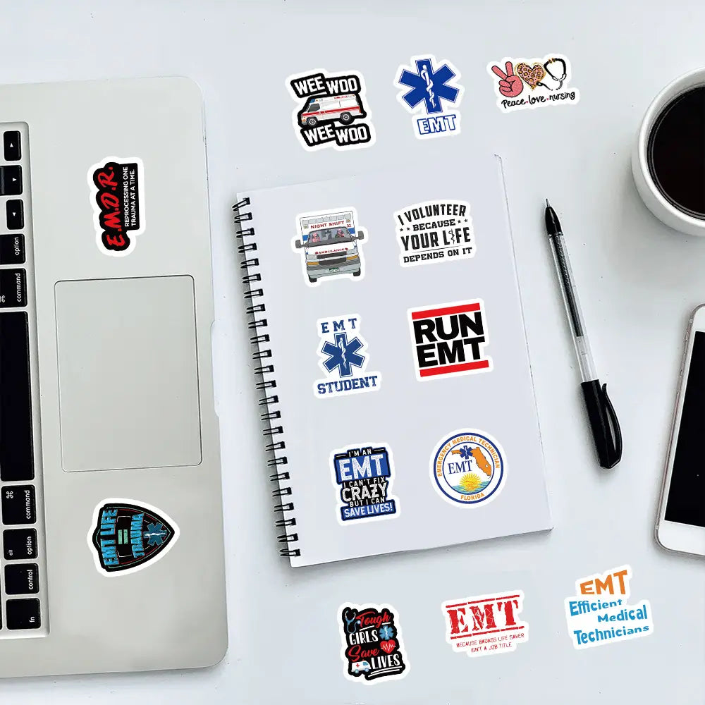 MedTech- 100 EMT Stickers-Medtech- 5