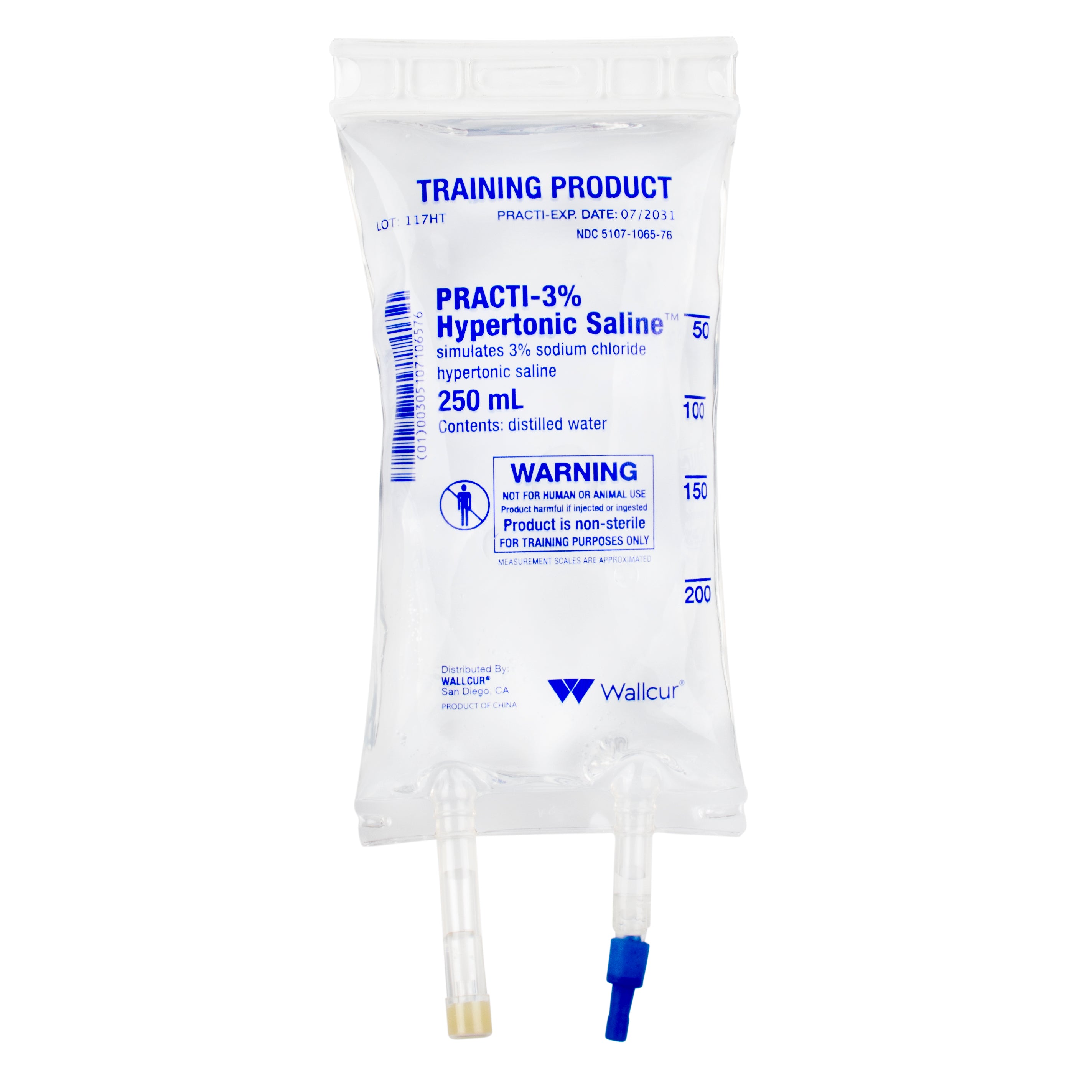 Wallcur- Practi-3% Hypertonic Saline IV Bag-Medtech- 1