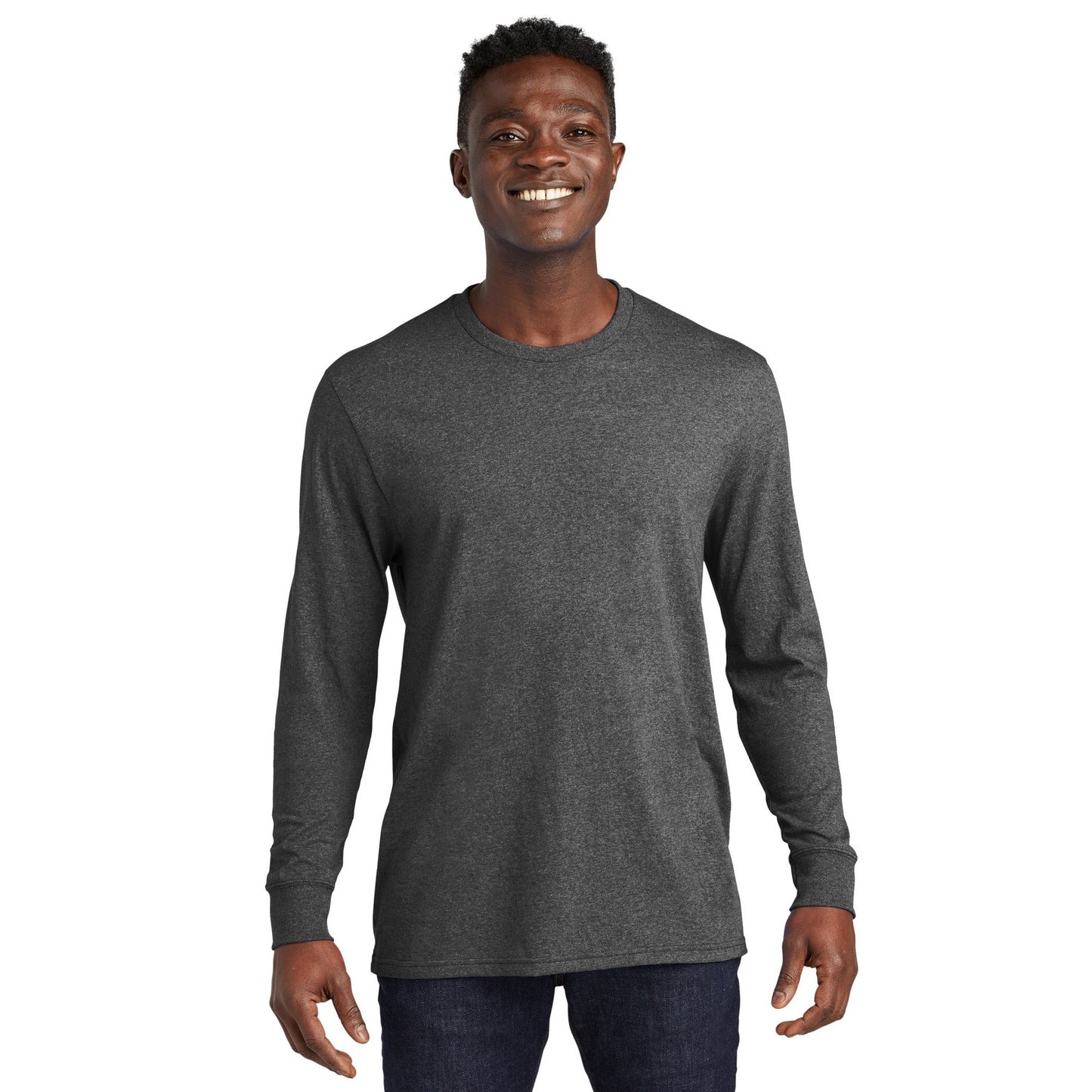 AllMade-Allmade® Unisex Long Sleeve Recycled Blend Tee AL6204-MedTech-1