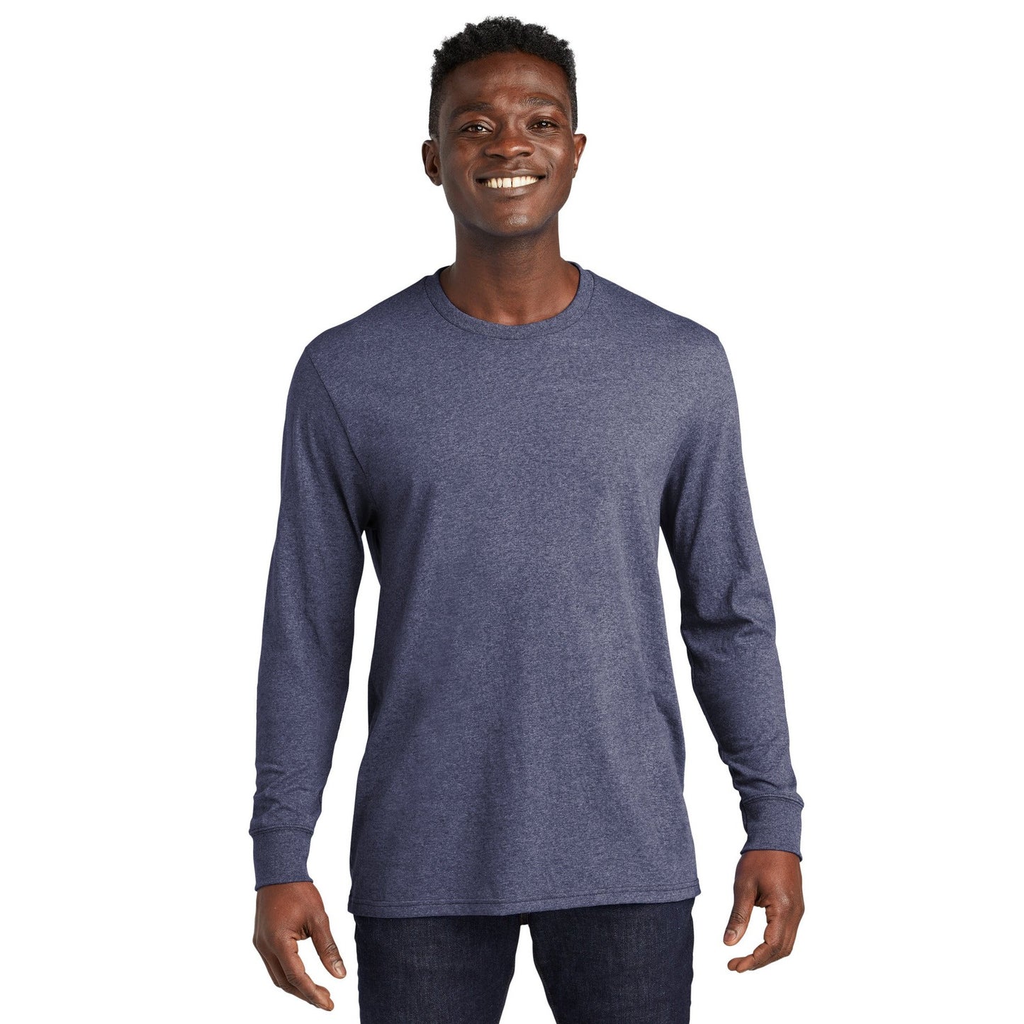 AllMade-Allmade® Unisex Long Sleeve Recycled Blend Tee AL6204-MedTech-4