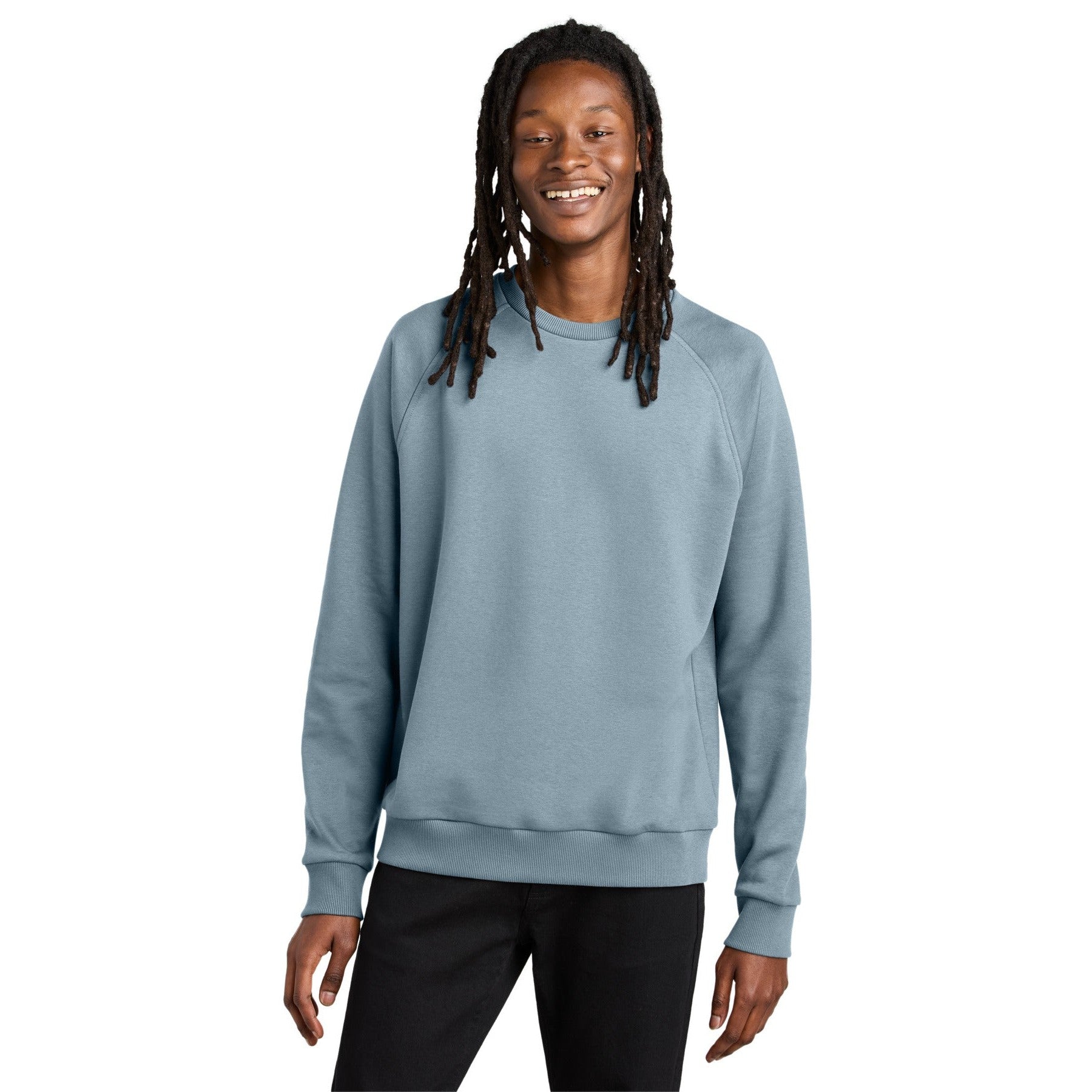 AllMade-Allmade® Unisex Organic CVC Fleece Crewneck Sweatshirt AL5004-MedTech-4