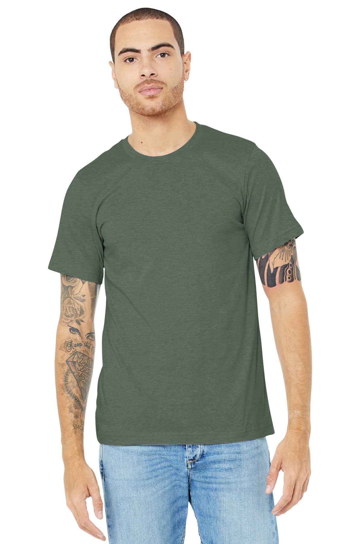 Bella + Canvas- BELLA+CANVAS ® Unisex Heather CVC Short Sleeve Tee. BC3001CVC 1/2-Medtech- 28