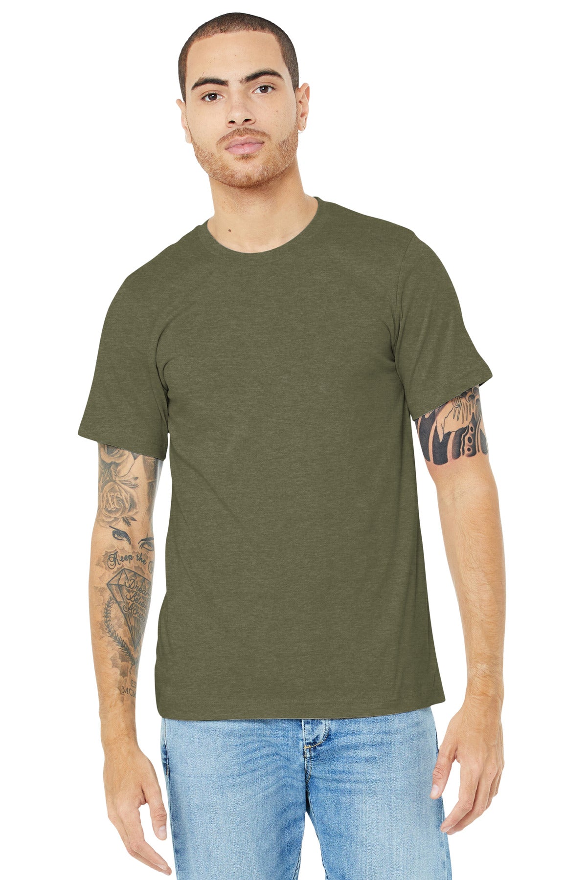 Bella + Canvas- BELLA+CANVAS ® Unisex Heather CVC Short Sleeve Tee. BC3001CVC 2/2-Medtech- 2