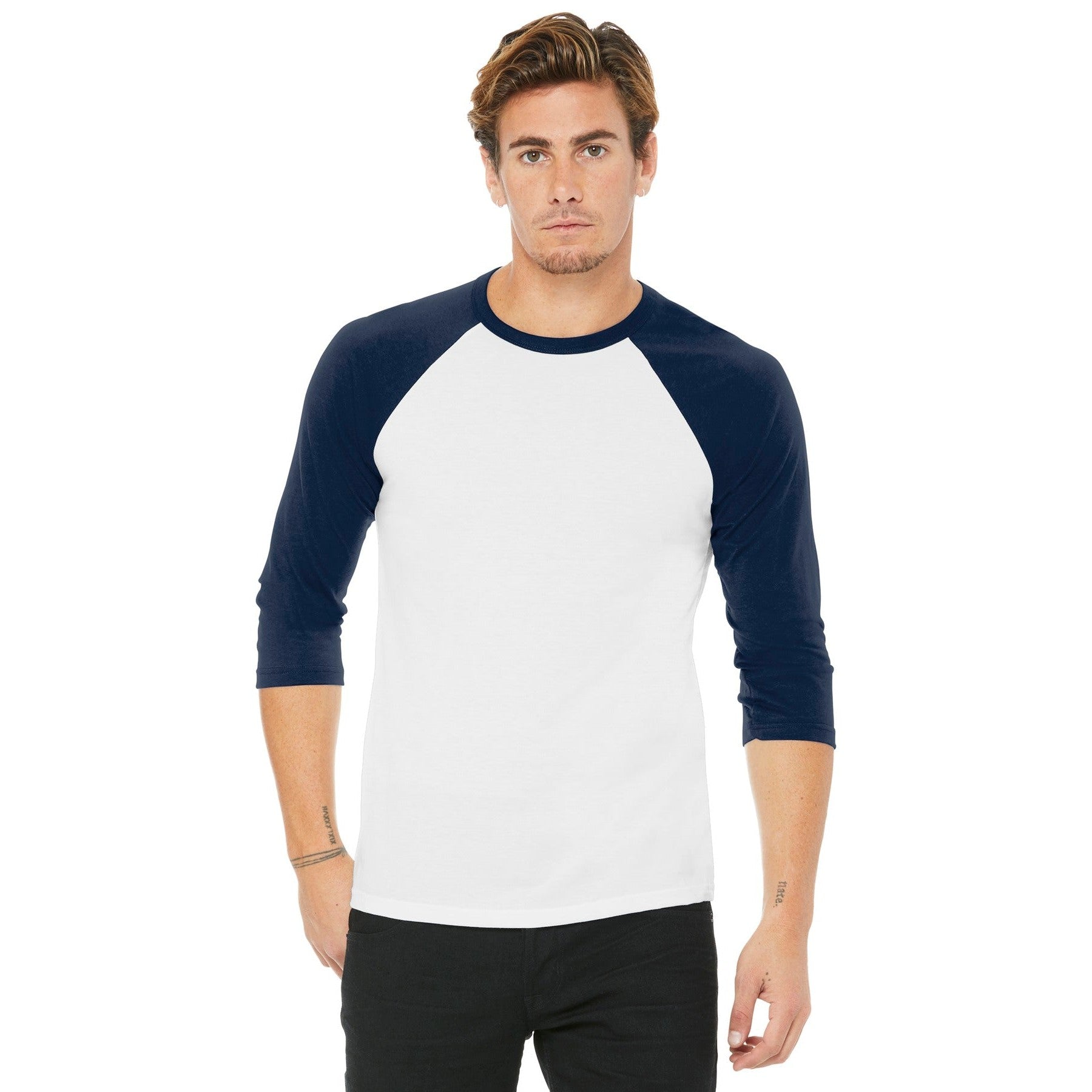 Bella + Canvas-BELLA+CANVAS ® Unisex 3/4-Sleeve Baseball Tee. BC3200-MedTech-20