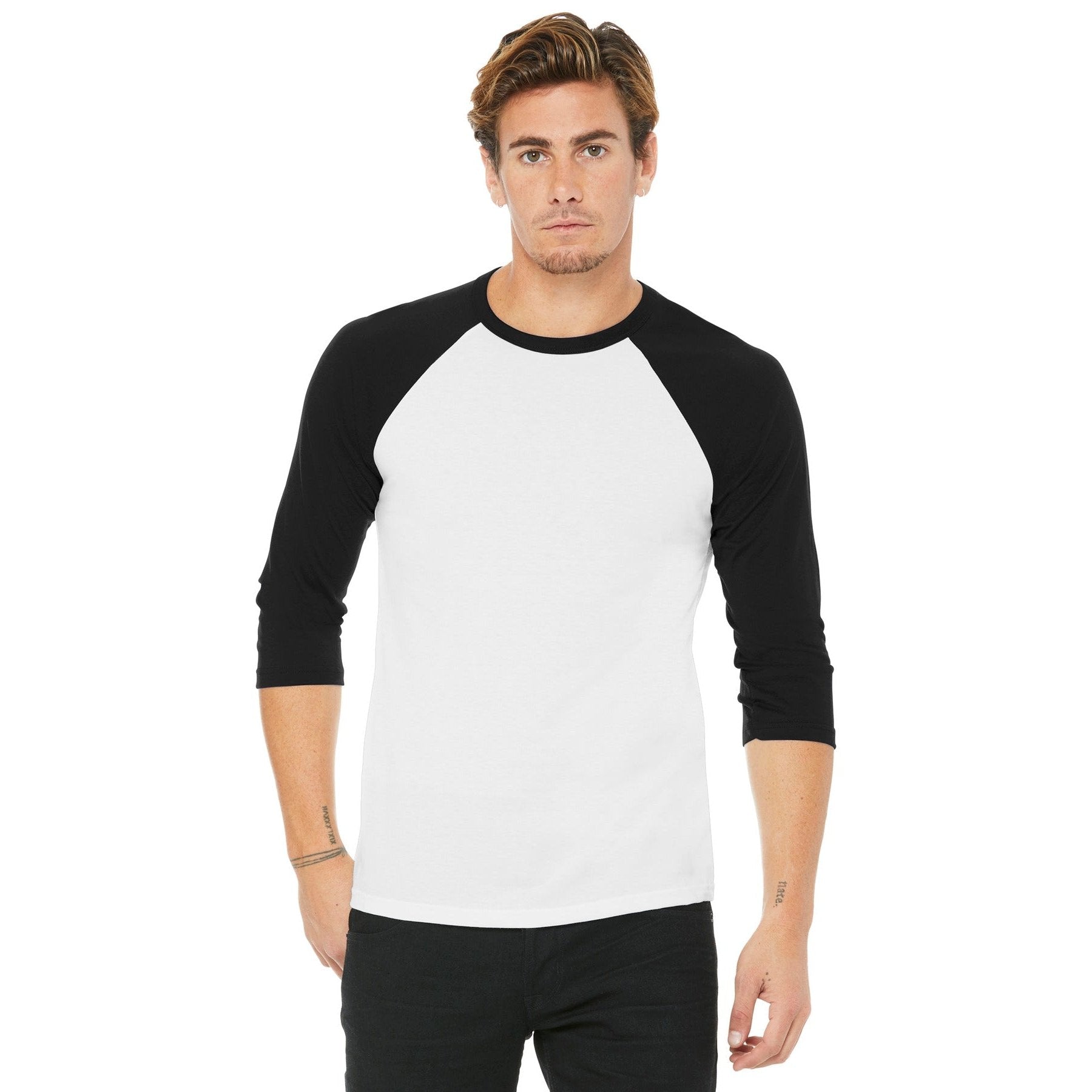 Bella + Canvas-BELLA+CANVAS ® Unisex 3/4-Sleeve Baseball Tee. BC3200-MedTech-15