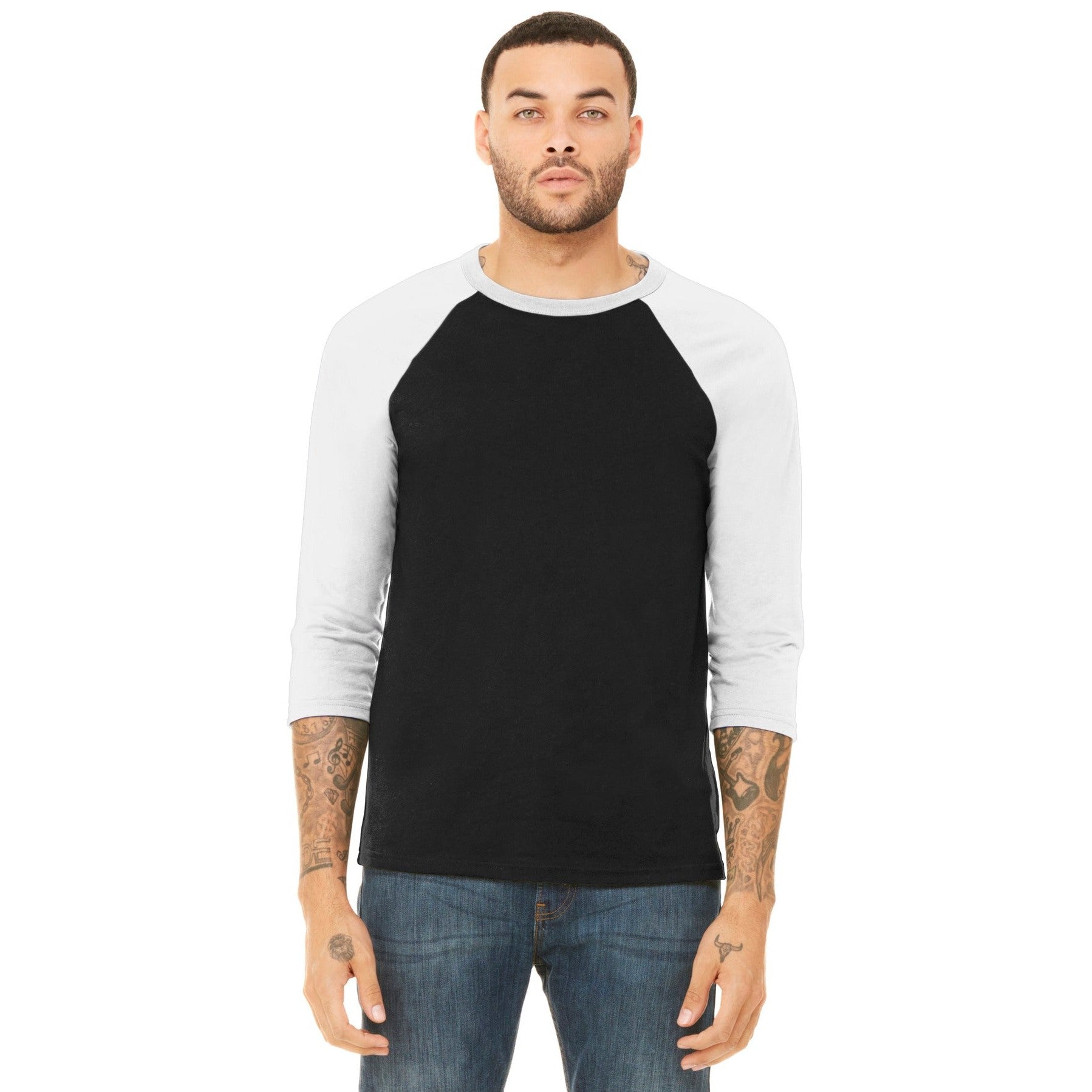 Bella + Canvas-BELLA+CANVAS ® Unisex 3/4-Sleeve Baseball Tee. BC3200-MedTech-6