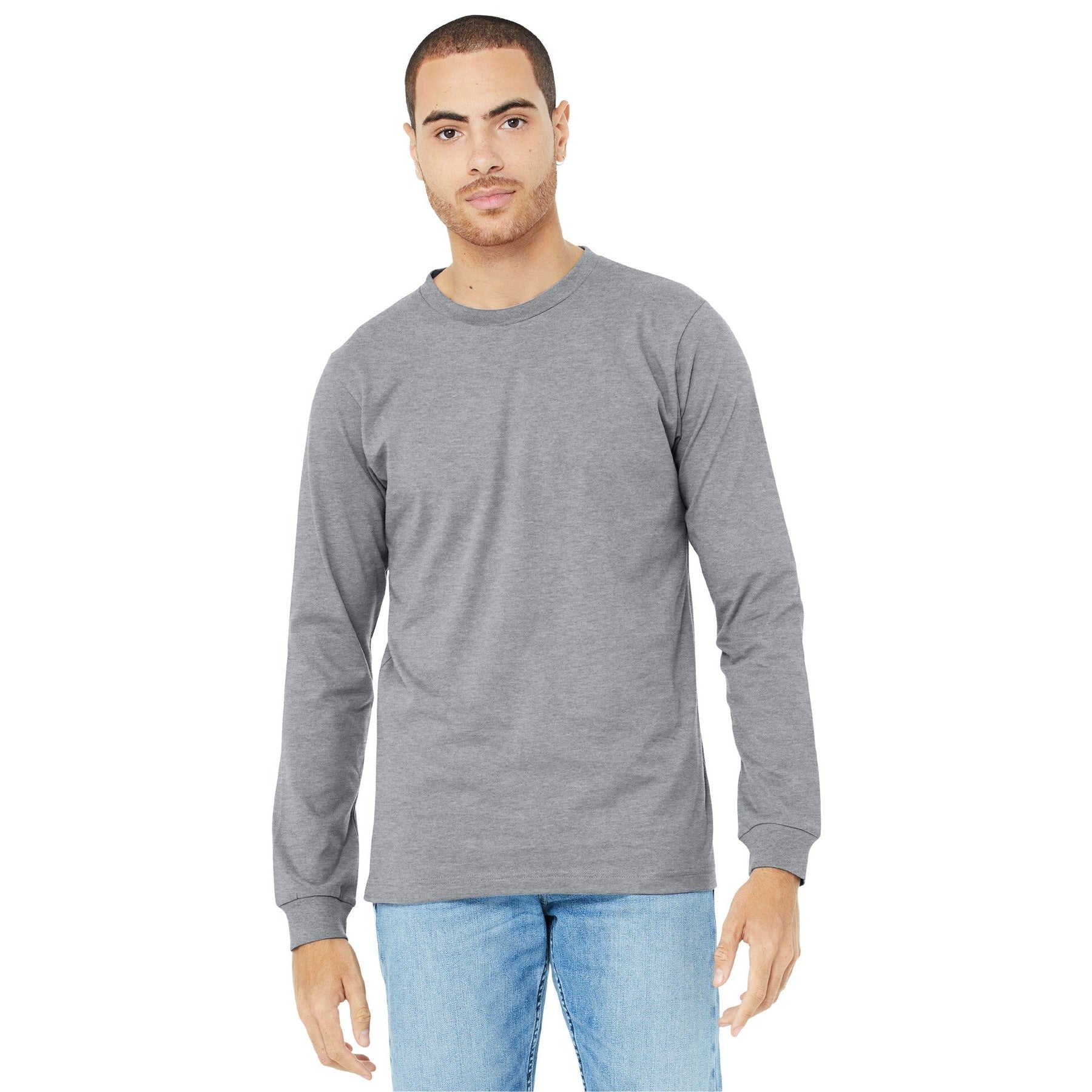 Bella + Canvas-BELLA+CANVAS® Unisex Heather CVC Long Sleeve Tee BC3501CVC-MedTech-1
