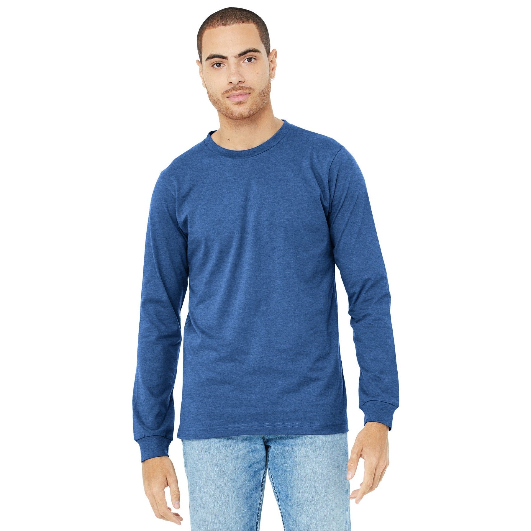 Bella + Canvas-BELLA+CANVAS® Unisex Heather CVC Long Sleeve Tee BC3501CVC-MedTech-12