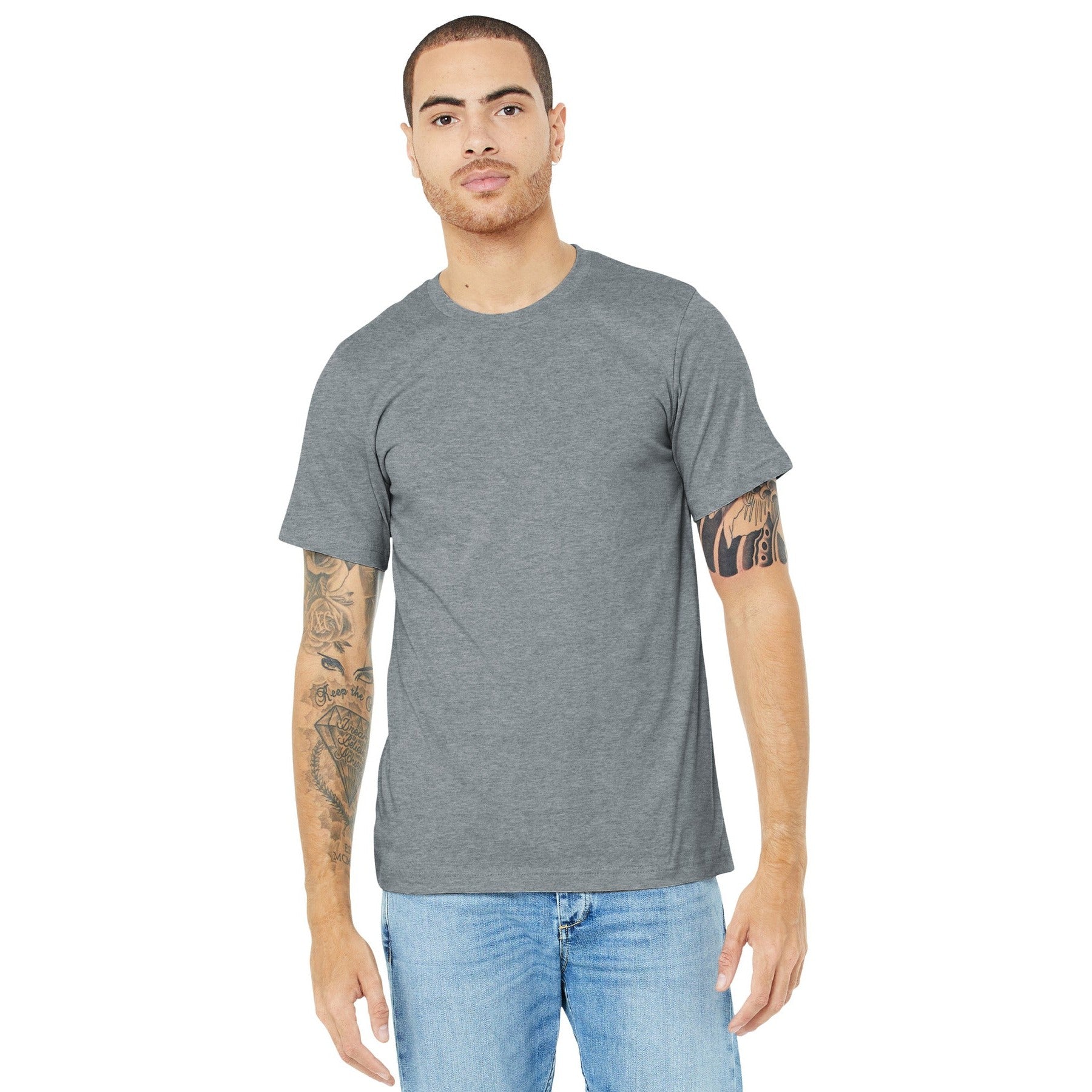 Bella + Canvas-BELLA+CANVAS ® Unisex Heather CVC Short Sleeve Tee. BC3001CVC 1/2-MedTech-1