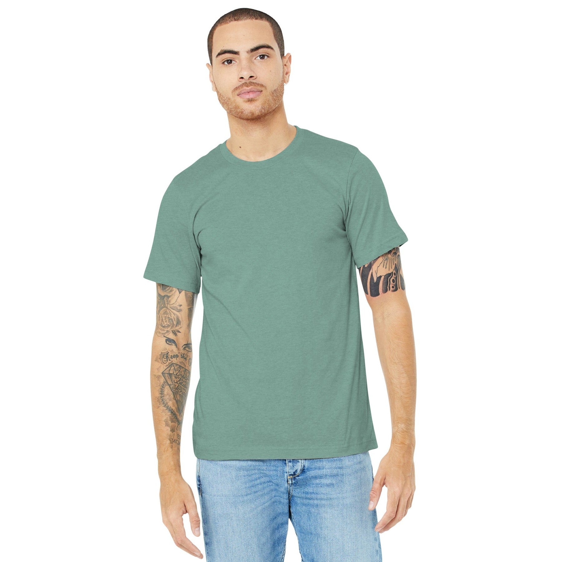 Bella + Canvas-BELLA+CANVAS ® Unisex Heather CVC Short Sleeve Tee. BC3001CVC 1/2-MedTech-18