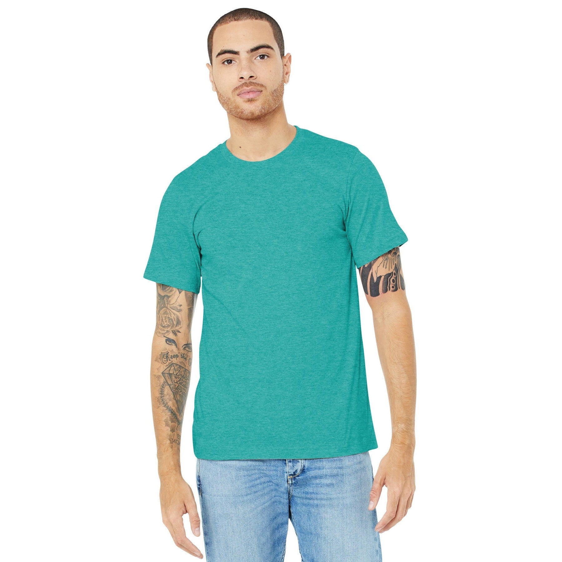 Bella + Canvas-BELLA+CANVAS ® Unisex Heather CVC Short Sleeve Tee. BC3001CVC 2/2-MedTech-17