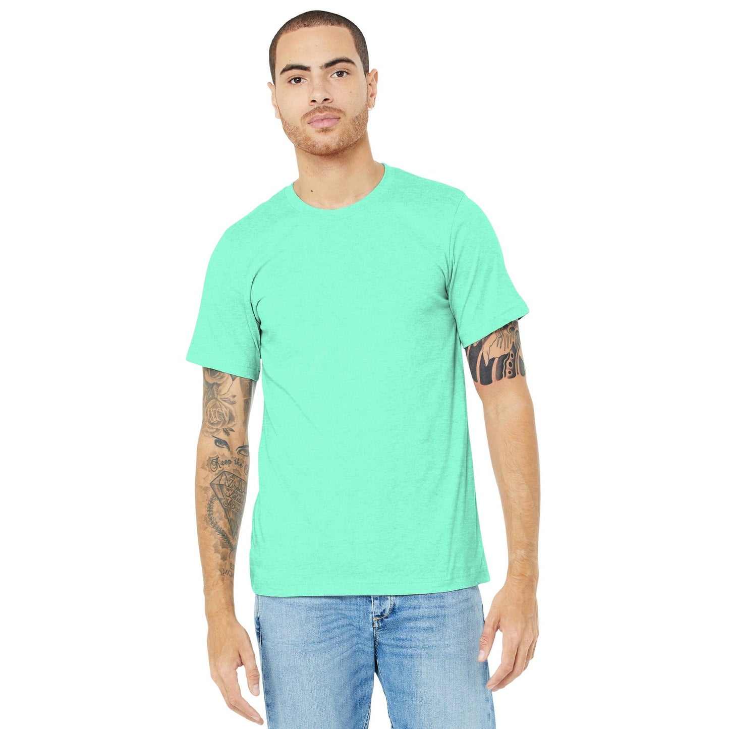 Bella + Canvas-BELLA+CANVAS ® Unisex Heather CVC Short Sleeve Tee. BC3001CVC 1/2-MedTech-29