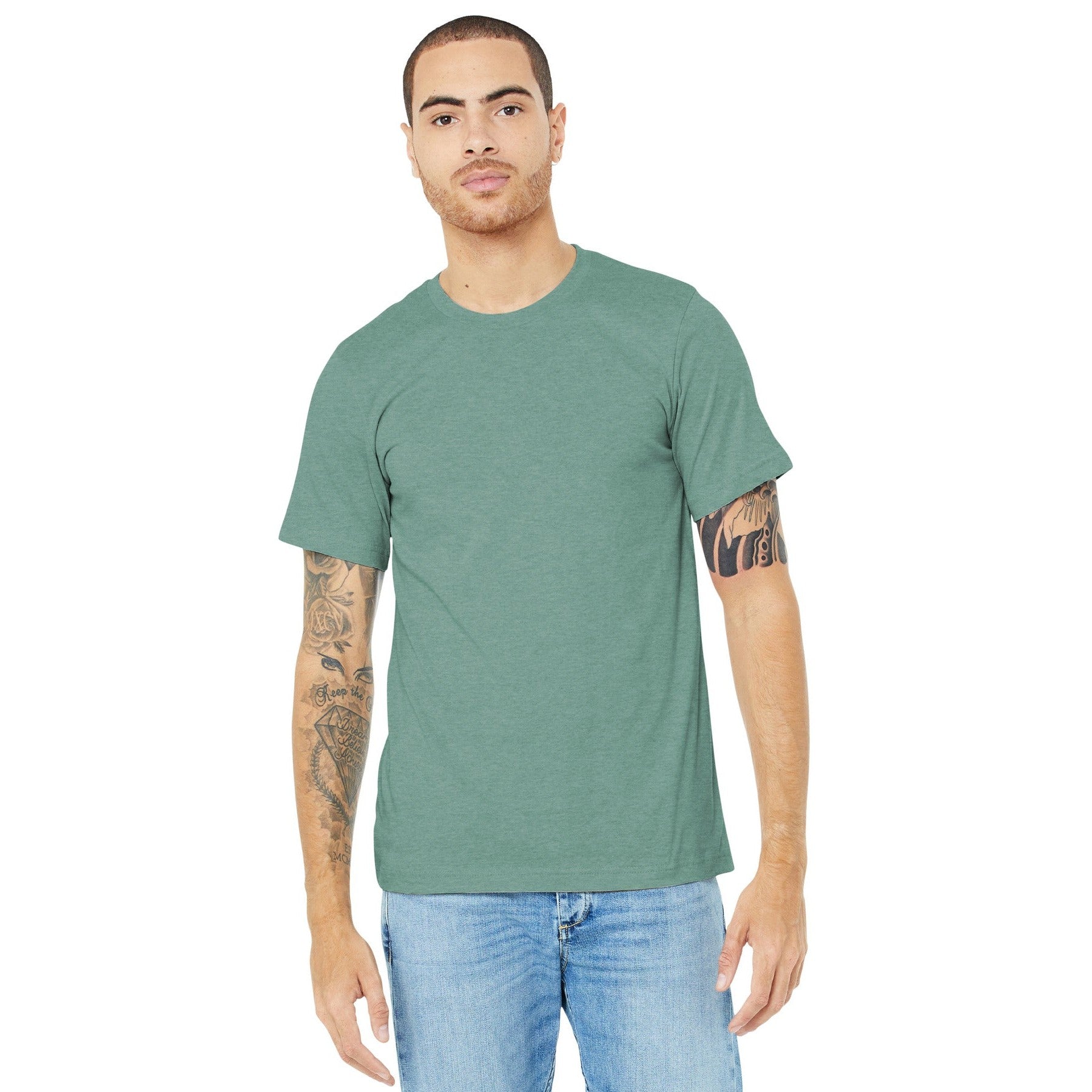 Bella + Canvas-BELLA+CANVAS ® Unisex Heather CVC Short Sleeve Tee. BC3001CVC 2/2-MedTech-7