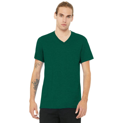 Bella + Canvas-BELLA+CANVAS® Unisex Heather CVC V-Neck Tee BC3005CVC-MedTech-6