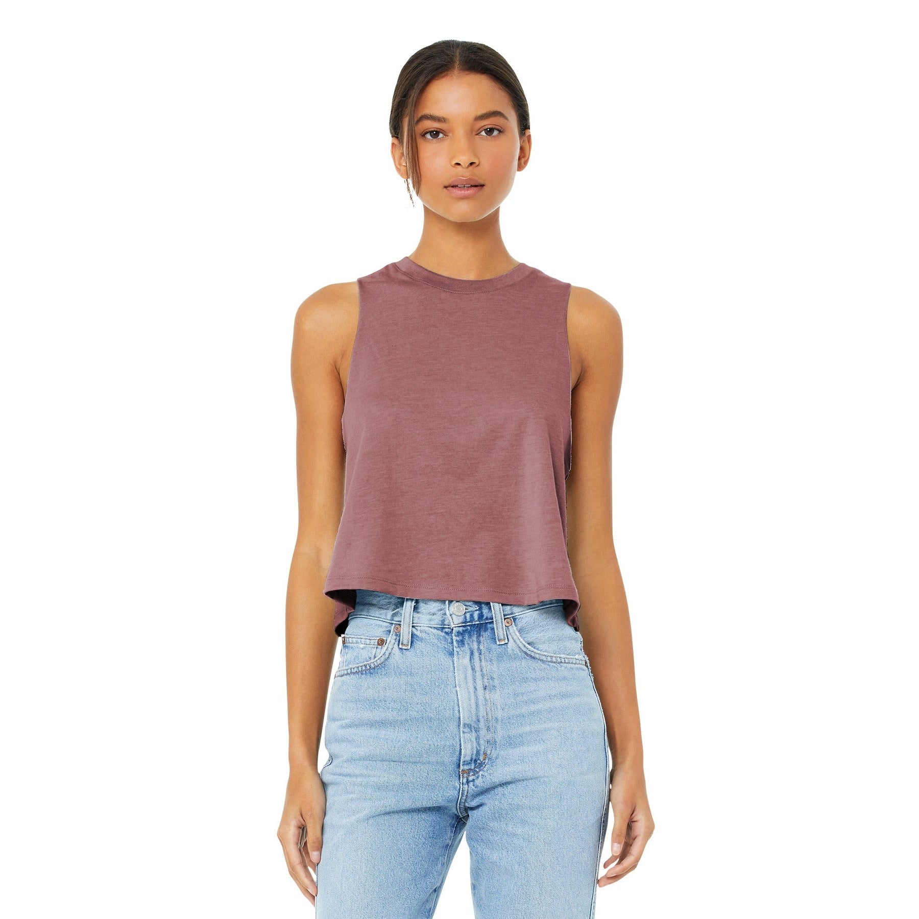 Bella + Canvas-BELLA+CANVAS ® Women's Racerback Cropped Tank. BC6682-MedTech-3