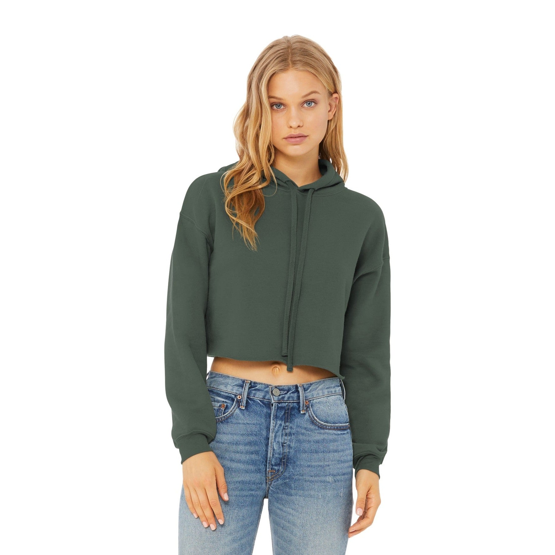 Bella + Canvas-BELLA+CANVAS ® Women's Sponge Fleece Cropped Fleece Hoodie. BC7502-MedTech-4