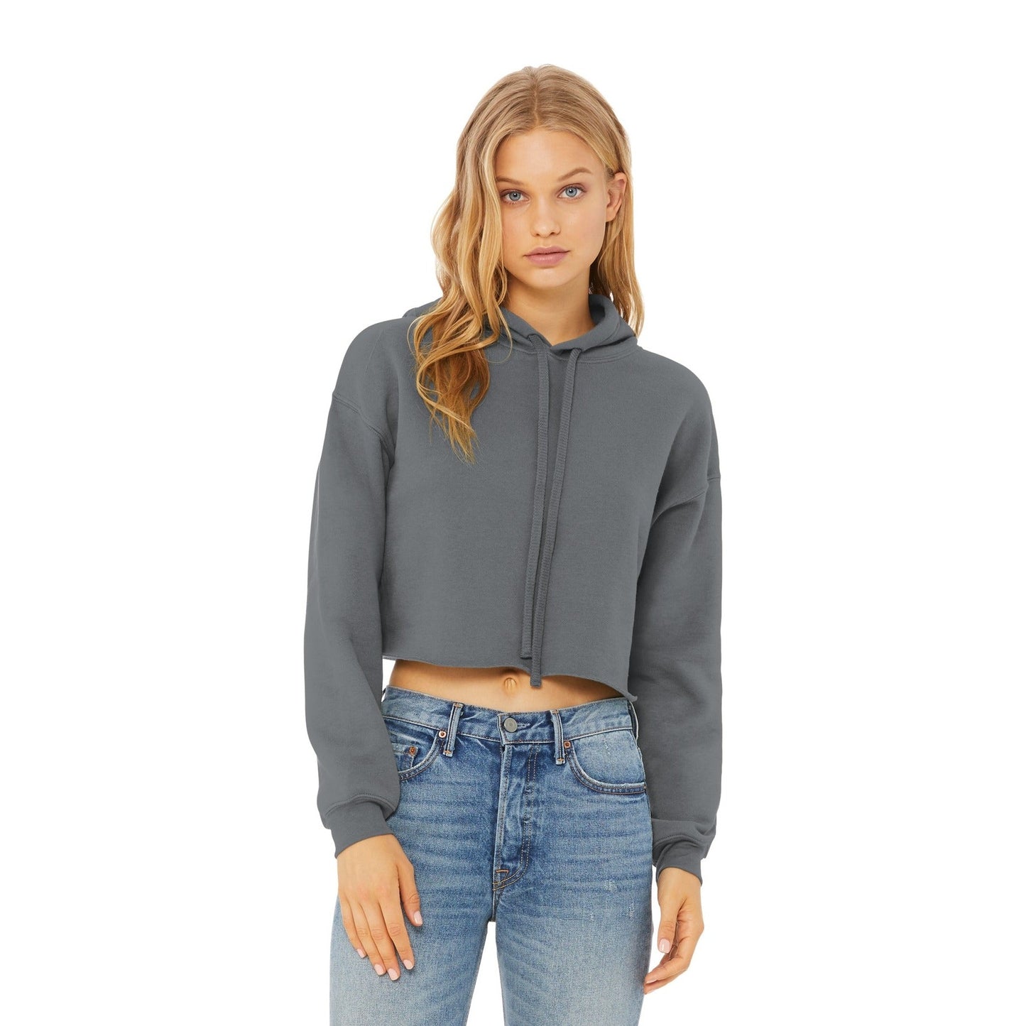 Bella + Canvas-BELLA+CANVAS ® Women's Sponge Fleece Cropped Fleece Hoodie. BC7502-MedTech-6