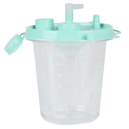 Bemis Health Care-Bemis® Hi-Flow™ Suction Canister with Aerostat Filter, 1200cc, Green-MedTech-2