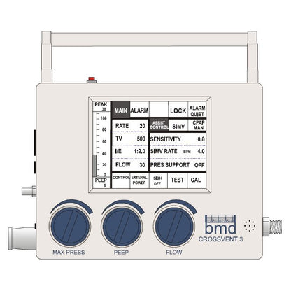 Bio-Med Devices-Bio-Med Devices BMD Crossvent 3 Ventilator, Recertified-MedTech-2