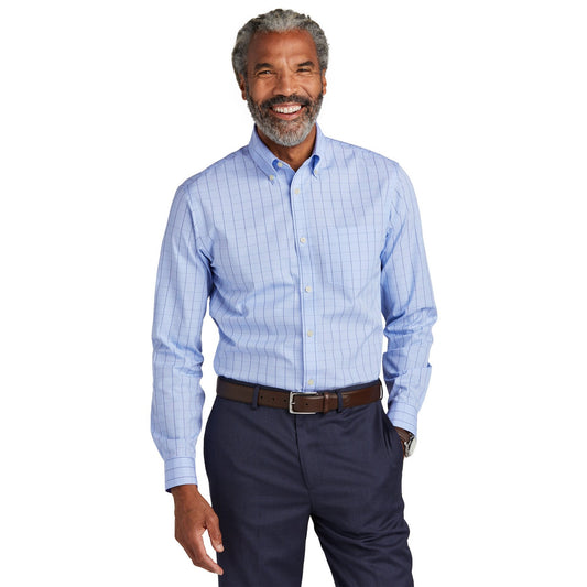 Brooks Brothers-Brooks Brothers® Wrinkle-Free Stretch Patterned Shirt BB18008-MedTech-1