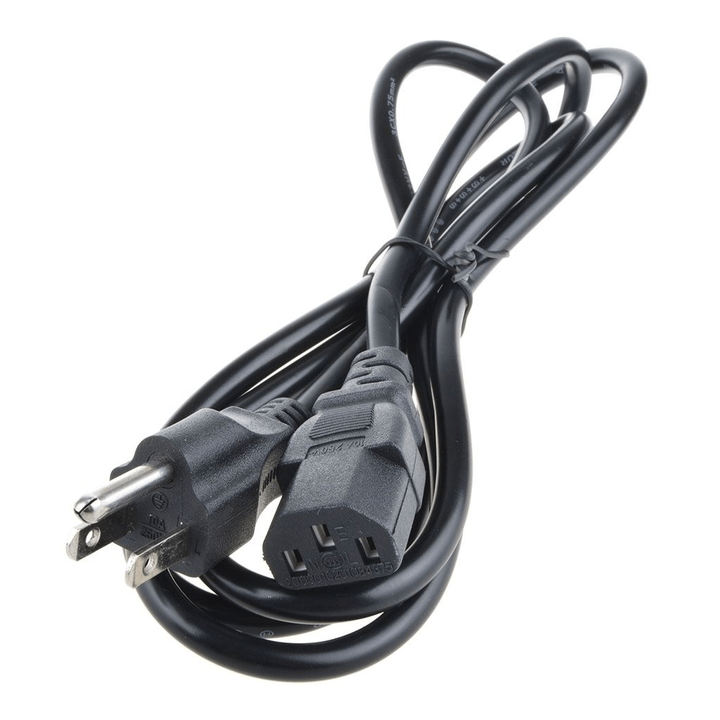 Caretech- Caretech® AC Power Cord, Universal, Straight, Black, 6 ft-Medtech- 1